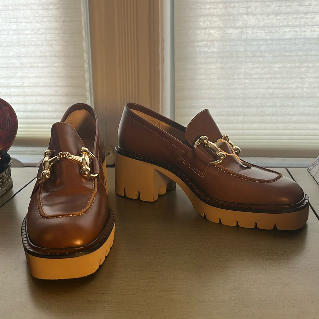 Caligula Brown Leather Loafers *New*